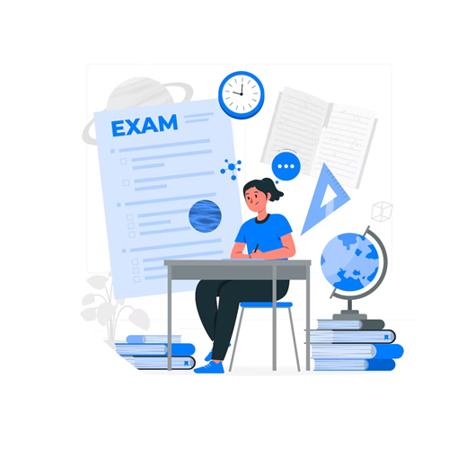Offline exam illustration